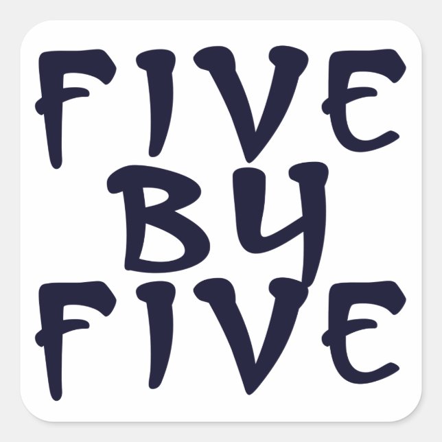 Sticker Carré 5 x 5 (Devant)