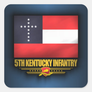 Sticker Carré 5ème Infanterie du Kentucky