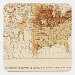 Sticker Carré 65 Autochtones Allemagne 1900