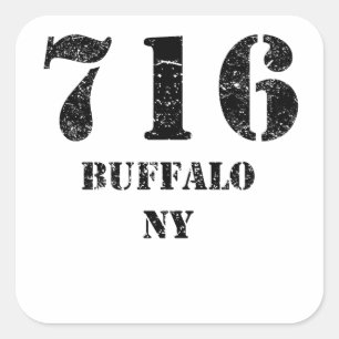 Sticker Carré 716 Buffalo NY