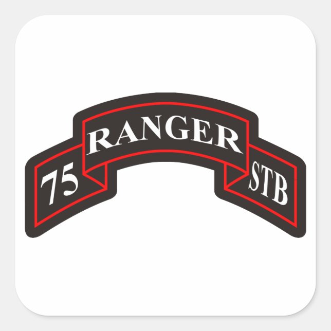 Sticker Carré 75e bataillon des troupes spéciales du régiment de (Devant)