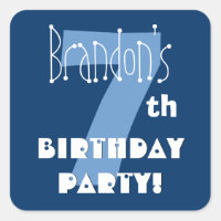 7e anniversaire Nom personnalisé Marine et bébé bl