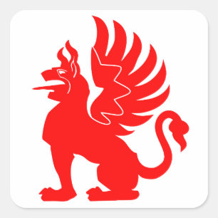Sticker Carré 9. Insigne du Griffon rouge 3B./JG 26