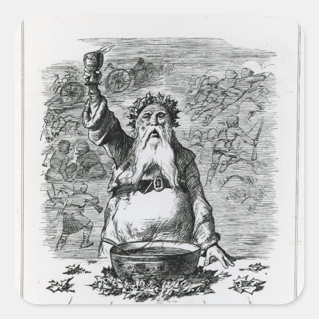 Sticker Carré À Absent Amis ! (Devant)