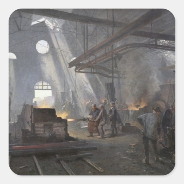 Sticker Carré A Forge, 1893 (Devant)