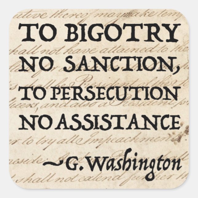 Sticker Carré À la persécution Aucune assistance (Devant)