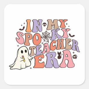 Sticker Carré À l'ère de mon enseignant Éffrayant - Enseignant H