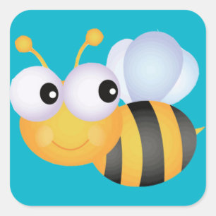 Sticker Carré Abeille de Buzzy