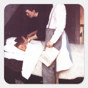 Sticker Carré Absence de la crainte