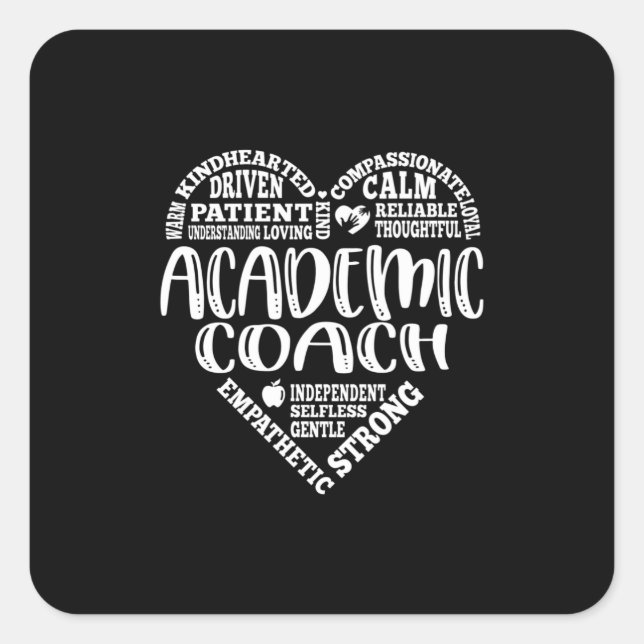 Sticker Carré Academic coach (Devant)