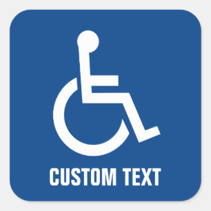 Sticker Carré Accessibilité