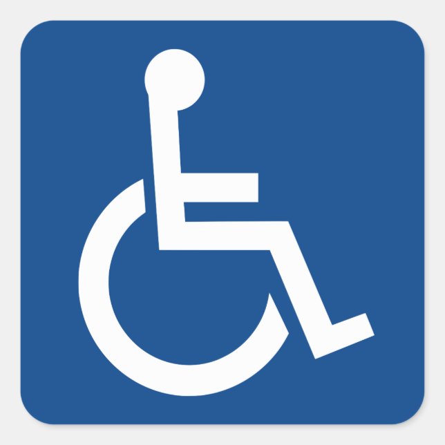 Sticker Carré Accessibilité (Devant)