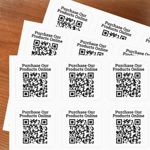 Sticker Carré Acheter Nos Produits En Ligne QR Code Design Grand