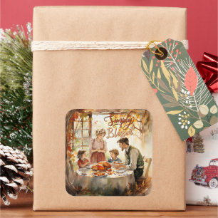 Sticker Carré Action de grâces - Tout simplement béni