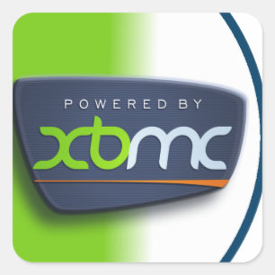 Sticker Carré Actionné par l'autocollant de XBMC