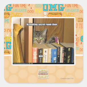 Sticker Carré Activation de la porte secrète