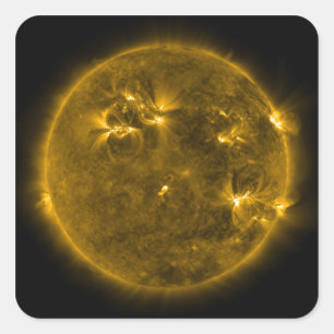 Sticker Carré Activité solaire sur le Soleil 4