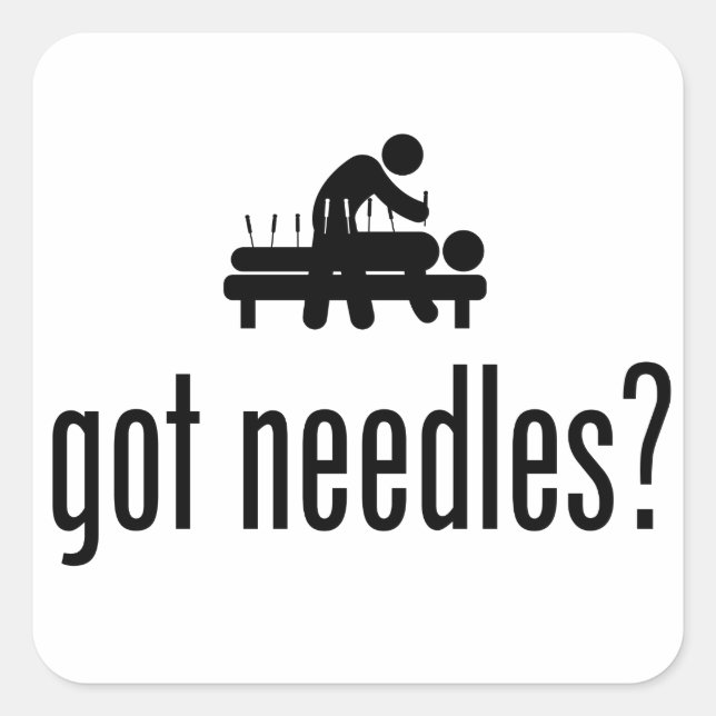 Sticker Carré Acupuncture (Devant)