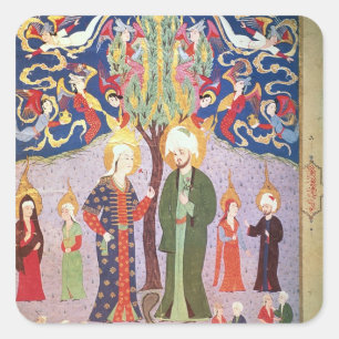 Sticker Carré Adam et Eve et leurs treize jumeaux