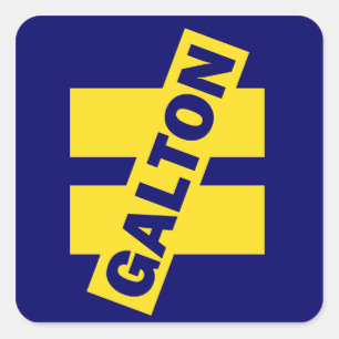 Sticker Carré Adhésif pour pare-chocs d'inégalité de Galton