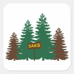 Sticker Carré Adirondacks