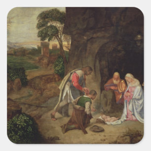 Sticker Carré Adoration des bergers, 1510