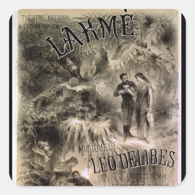 Sticker Carré Affiche publicitaire 'Lakme' (Devant)