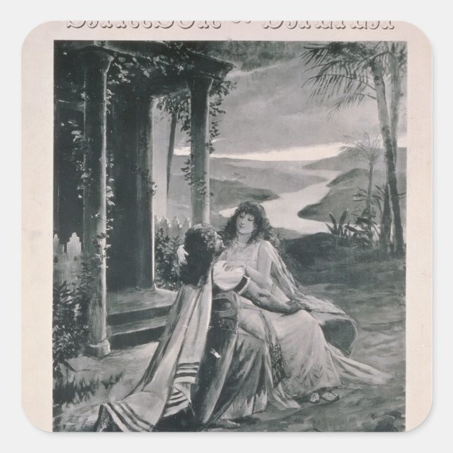 Sticker Carré Affiche publicitaire 'Samson and Dalila' (Devant)