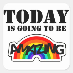 Sticker Carré Affirmation de soi