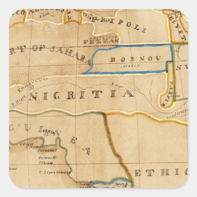 Sticker Carré Afrique 26 (Devant)
