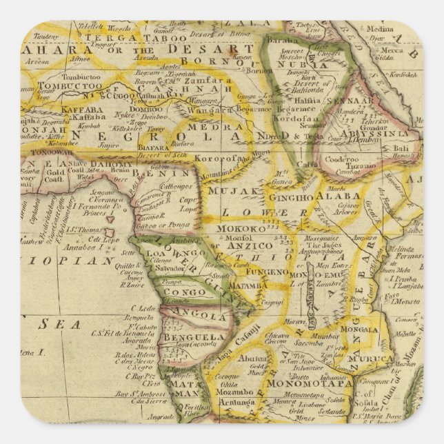 Sticker Carré Afrique 34 (Devant)