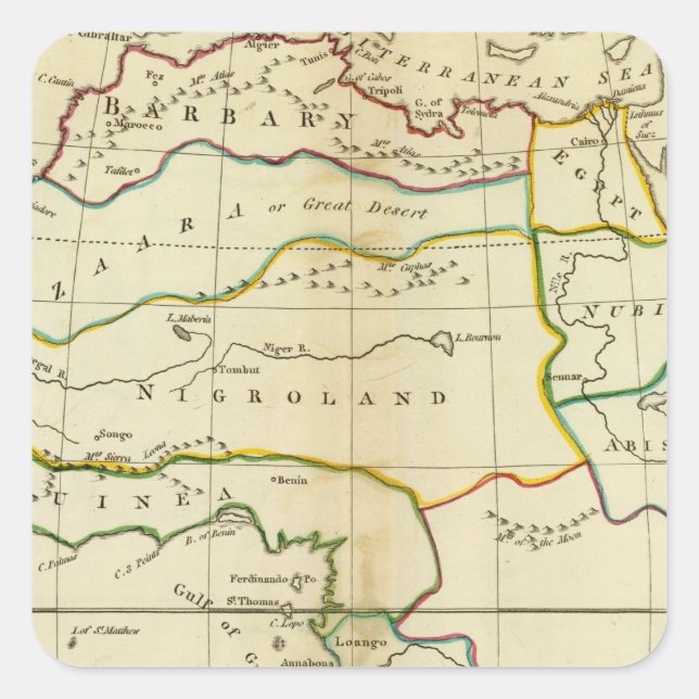 Sticker Carré Afrique 9 (Devant)