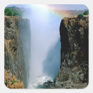 Sticker Carré Afrique, Zambie, Parc national des chutes Victoria