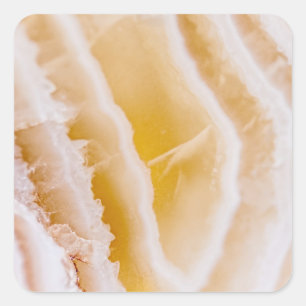 Sticker Carré Agate jaune soleil