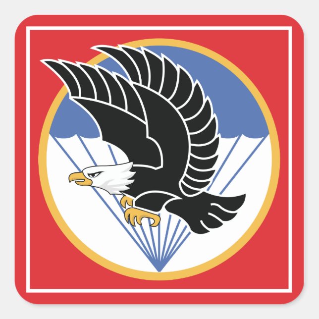Sticker Carré aigle aéroporté du vietnam sud (Devant)
