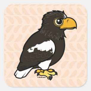 Sticker Carré Aigle marin Birdorable Steller's