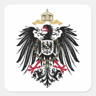 Sticker Carré Aigles de royaume allemands