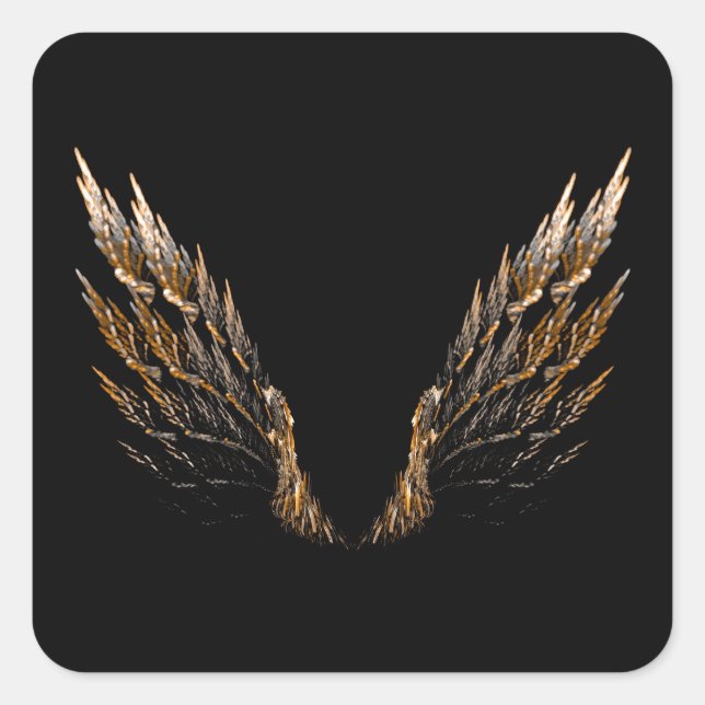 Sticker Carré Ailes ouvertes (Devant)