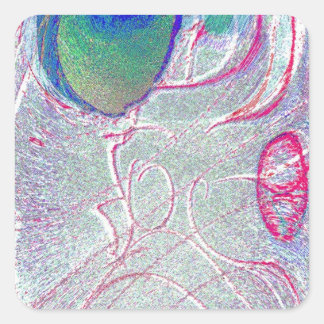 Sticker Carré Aimant Carré Eazy Face