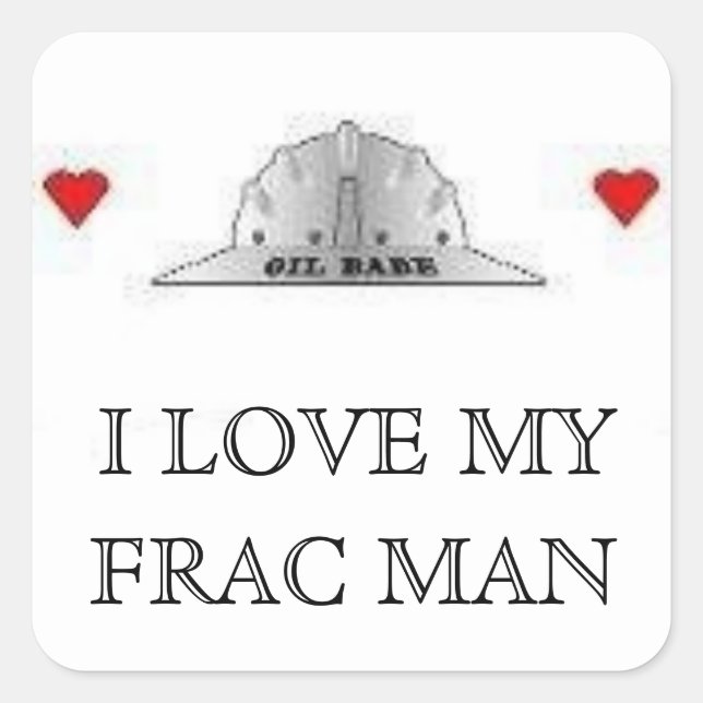 STICKER CARRÉ AIME MON FRAC MAN (Devant)