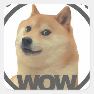 Sticker Carré Ainsi mode, ainsi doge