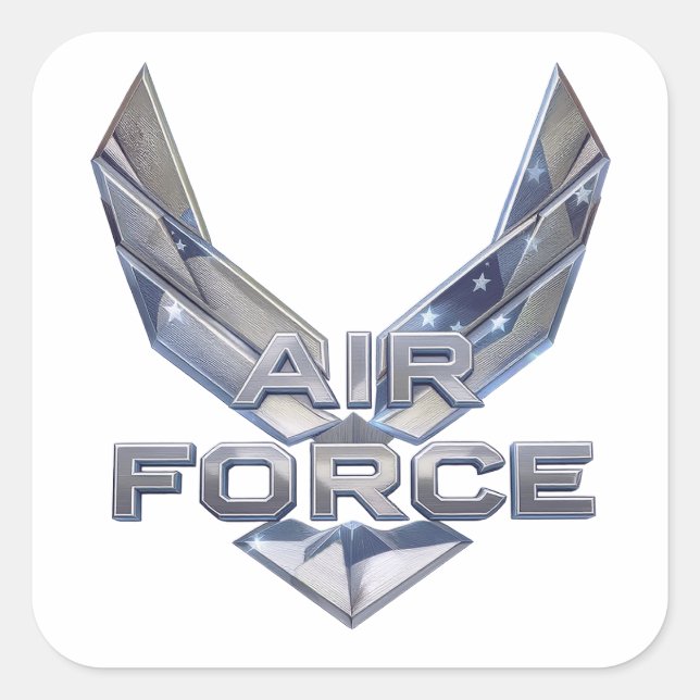 Sticker Carré Air Force (USAF) (Devant)