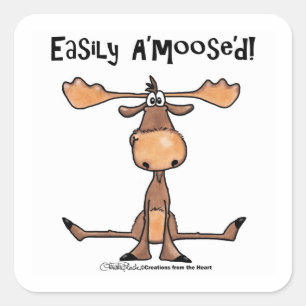 Sticker Carré Aisément A'moose