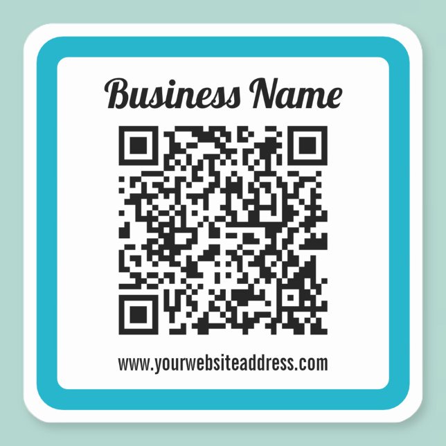 Sticker Carré Ajouter l'URL de n'importe quel site Web et créer  (Créateur téléchargé)