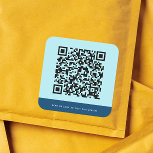 Sticker Carré Ajouter un site Web QR Code couleurs de contraste 