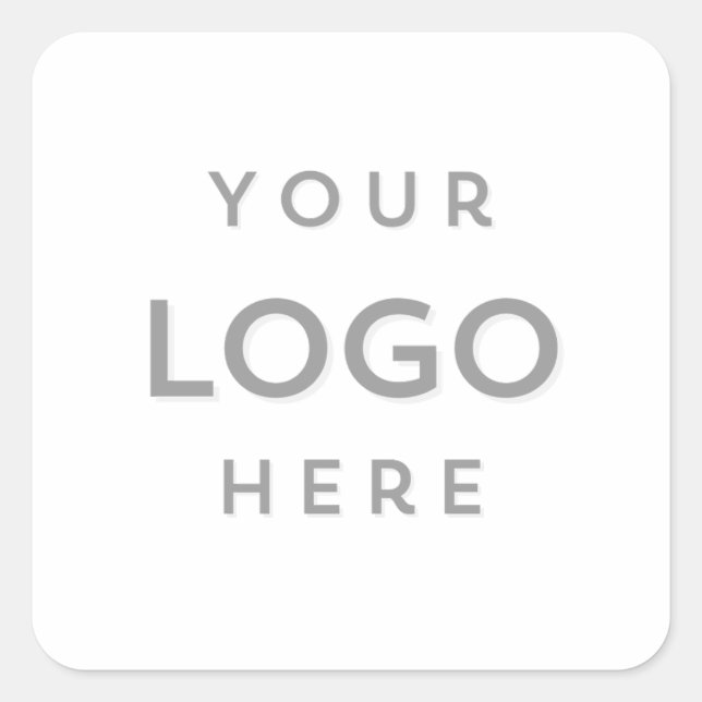 Sticker Carré Ajouter votre logo d'entreprise (Devant)