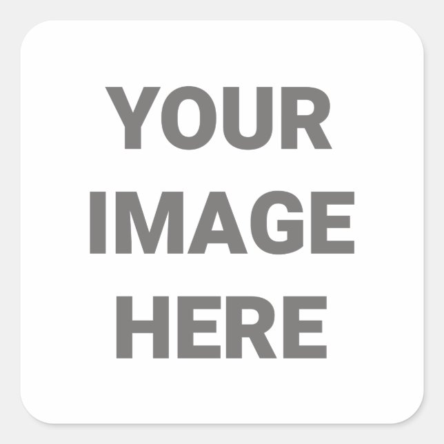 Sticker Carré Ajoutez Votre Propre Conception De Photo (Devant)