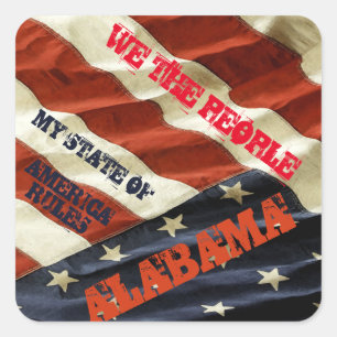 STICKER CARRÉ ALABAMA 
