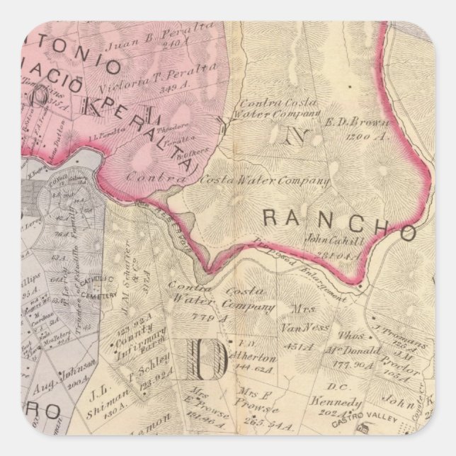 Sticker Carré Alameda Co 3 (Devant)