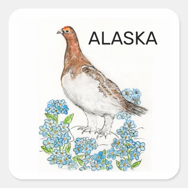 Sticker Carré Alaska (Devant)